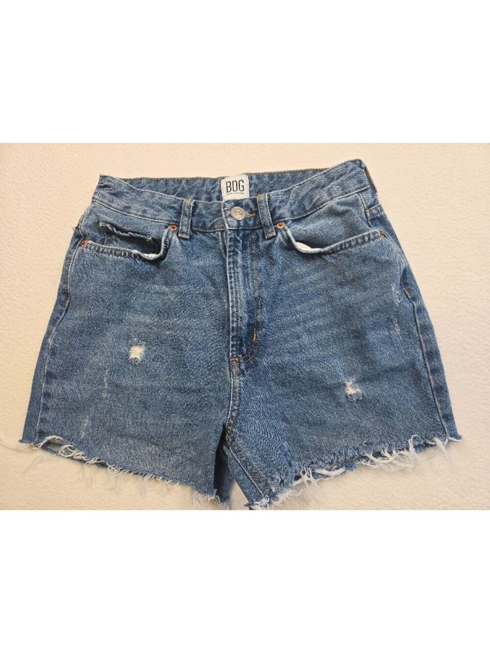 BDG Urban Outfitters Womens 26 Mom High-Rise Denim Shorts Blue Cotton